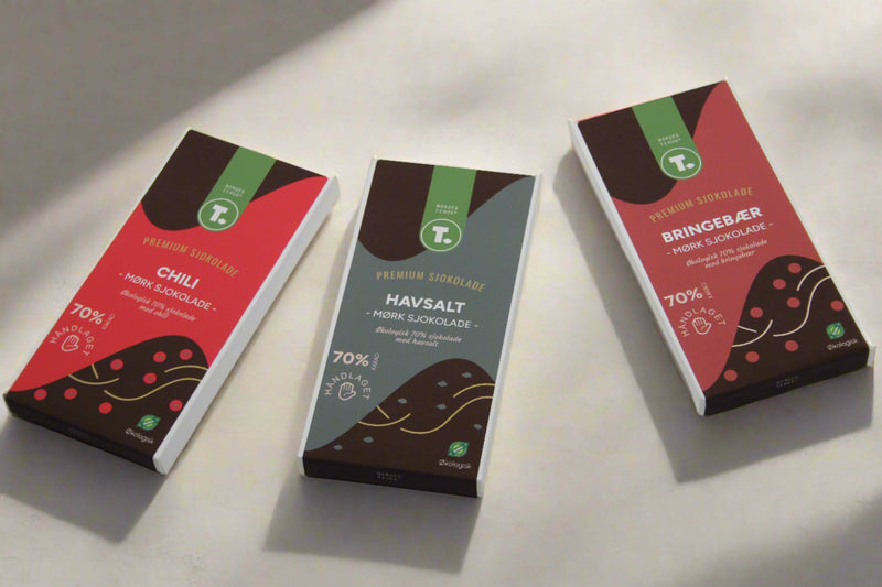 Mørk chokolade 70% - Appelsin - økologisk