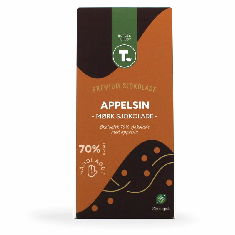 Mørk chokolade 70% - Appelsin - økologisk