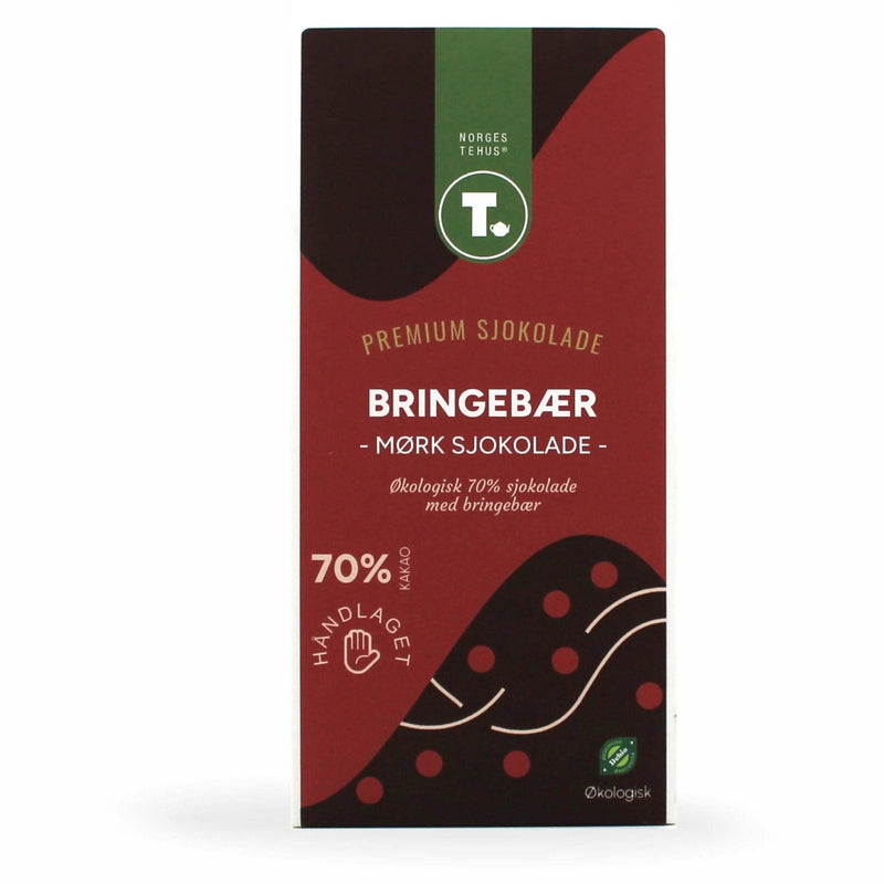Mørk chokolade 70% - Hindbær - økologisk