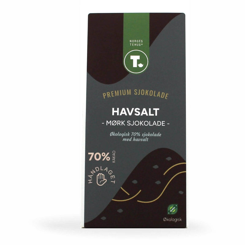 Mørk chokolade 70% - Havsalt - økologisk