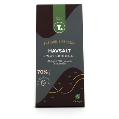 Mørk chokolade 70% - Havsalt - økologisk