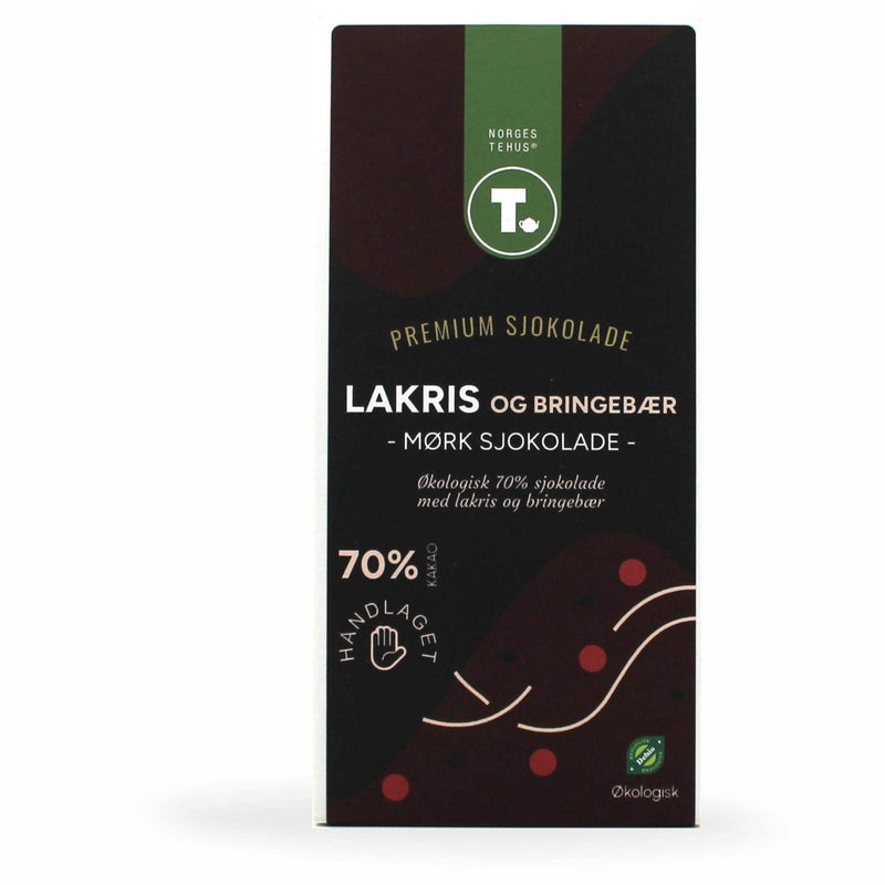Mørk chokolade 70% - Lakrids - økologisk